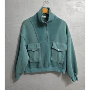 In Loom cute 1/4 zip up sweatshirt with pockets woman's size Small